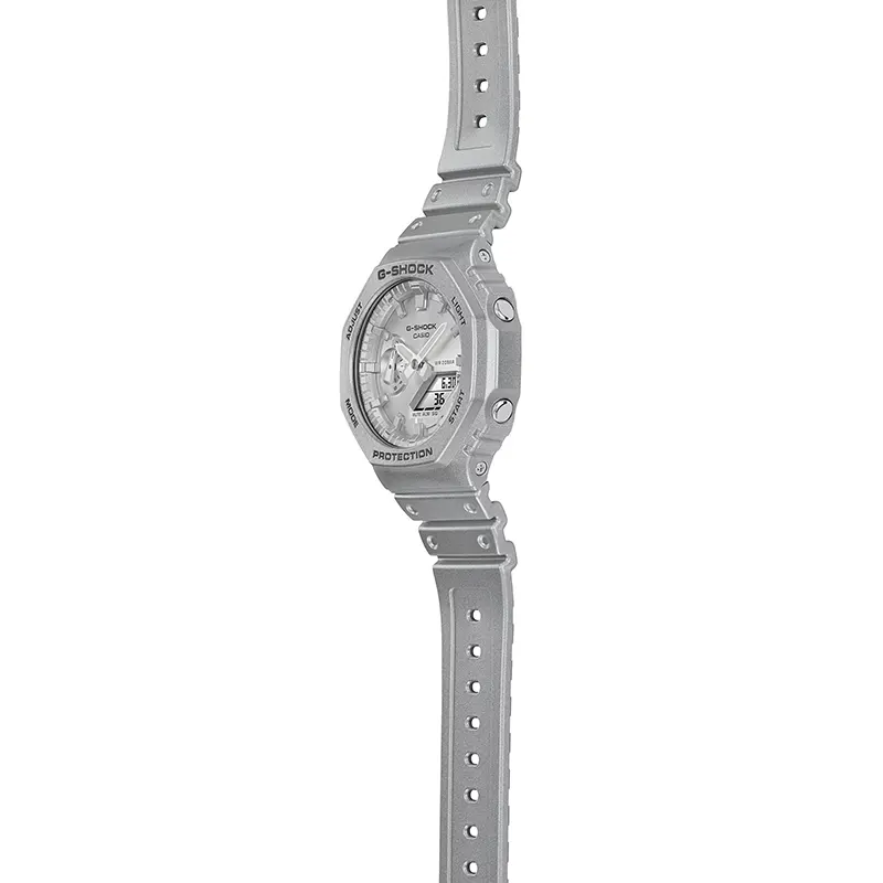 Casio G-Shock GA-2100FF-8A Metallic Silver Dial Men's Watch